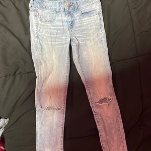 Ripped jeans from American eagle size 4 in woman’s
